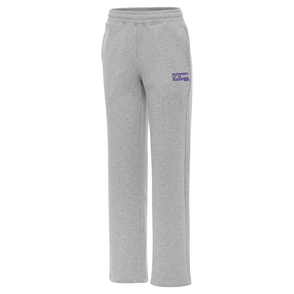 Northwestern I Kellogg Women's Antigua Victory Grey Heather Sweatpants-2