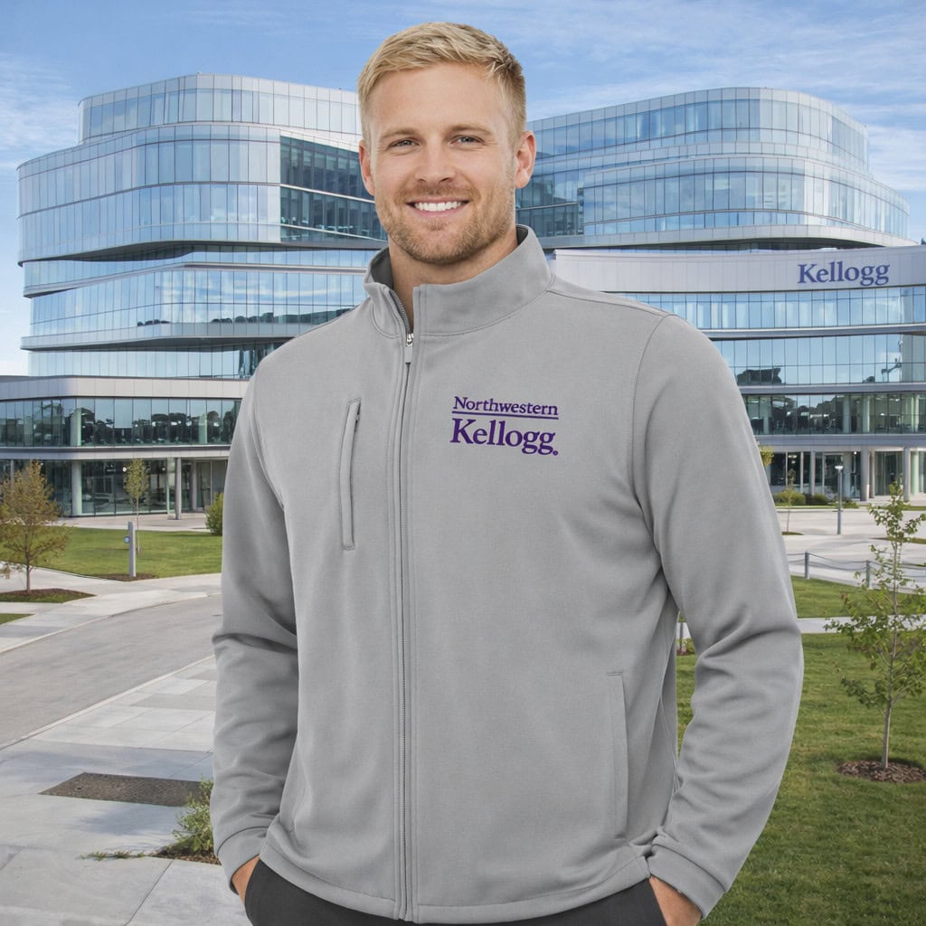 Northwestern I Kellogg Antigua Men's Regard Skyscraper Jacket -2
