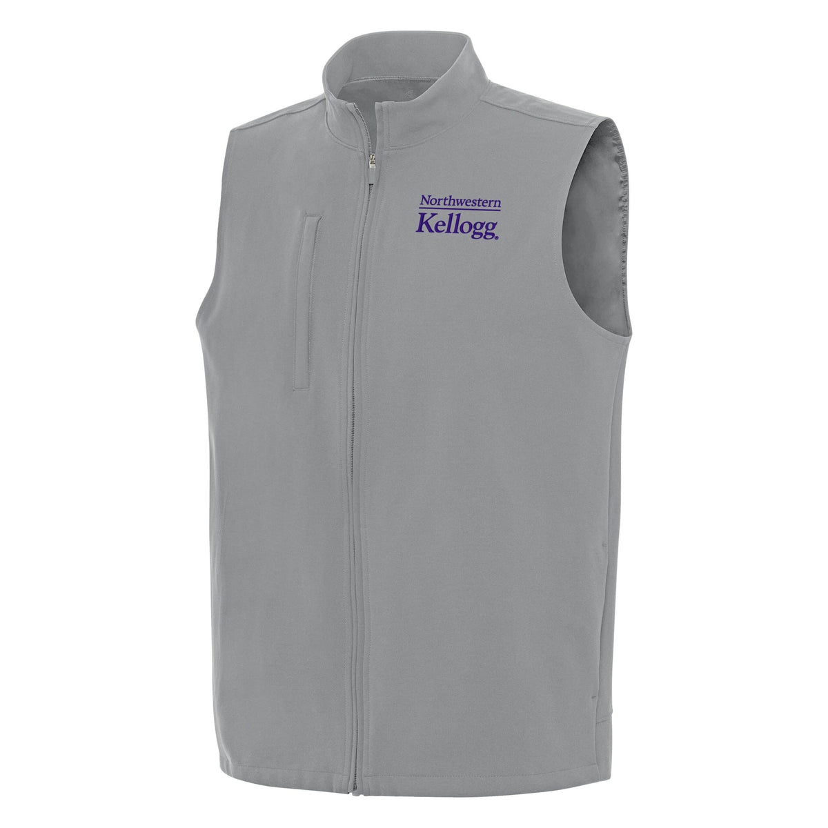 Northwestern I Kellogg Men's Antigua Regard Skyscraper FZ Vest-2