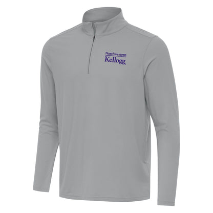Northwestern I Kellogg Men's Antigua Skyscraper Intent 1/4 Zip Pullover -2