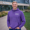 Northwestern I Kellogg Antigua Men's Cloud Supersoft Purple Heather Pullover Hood