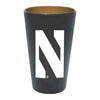 Northwestern University Wildcats 16 oz. Black Silicone Pint Glass With Stylized N Design