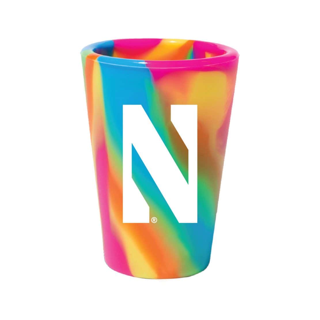Northwestern University Wildcats Hippie Hop 1.5oz Silicone Shot Glass