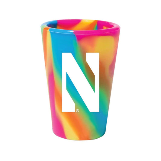 Northwestern University Wildcats Hippie Hop 1.5oz Silicone Shot Glass