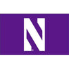 Northwestern University Wildcats 3'X5' Purple Flag with White N Sewn on