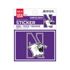 Northwestern University Wildcats Full Color Outside Application 4"X3" Rectangular Multi-Purpose Sticker Design #13 N-Cat