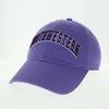 Northwestern University Wildcats Legacy Unconstructed Adjustable Lilac Hat with Arched Northwestern Design