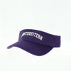 Northwestern University Wildcats Purple Visor with Arched Northwestern Design