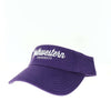 Northwestern University Wildcats Purple Visor with Script Northwestern Design