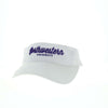 Northwestern University Wildcats White Visor with Script Northwestern Design