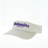 Northwestern University Wildcats Stone Almond Cream Visor with Script Northwestern Design
