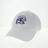 Northwestern University Wildcats Legacy Unconstructed Adjustable White Hat with Vintage Cat's Head Design