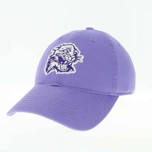 Northwestern University Wildcats Legacy Unconstructed Adjustable Lilac Hat with Vintage Cat's Head Design