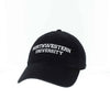 Northwestern University Wildcats Legacy Unconstructed Adjustable Black Hat with White Straight Northwestern University Design