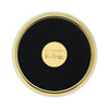 Northwestern | Kellogg Stacked Design Gold Medallion Gold Tone Coaster