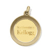 Northwestern | Kellogg Gold Plated Pendant/Charm with Stacked Design