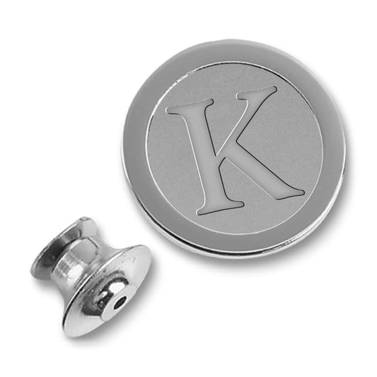 Northwestern | Kellogg Silver Plated Lapel Pin with K Design