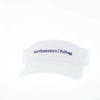 Northwestern I Kellogg White Cotton Twill Visor