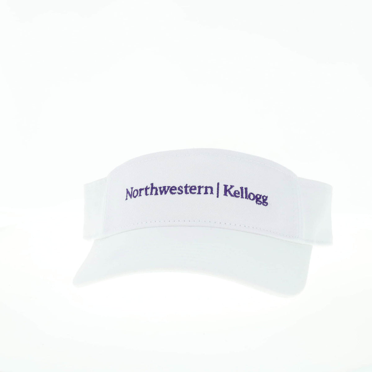 Northwestern I Kellogg White Cotton Twill Visor