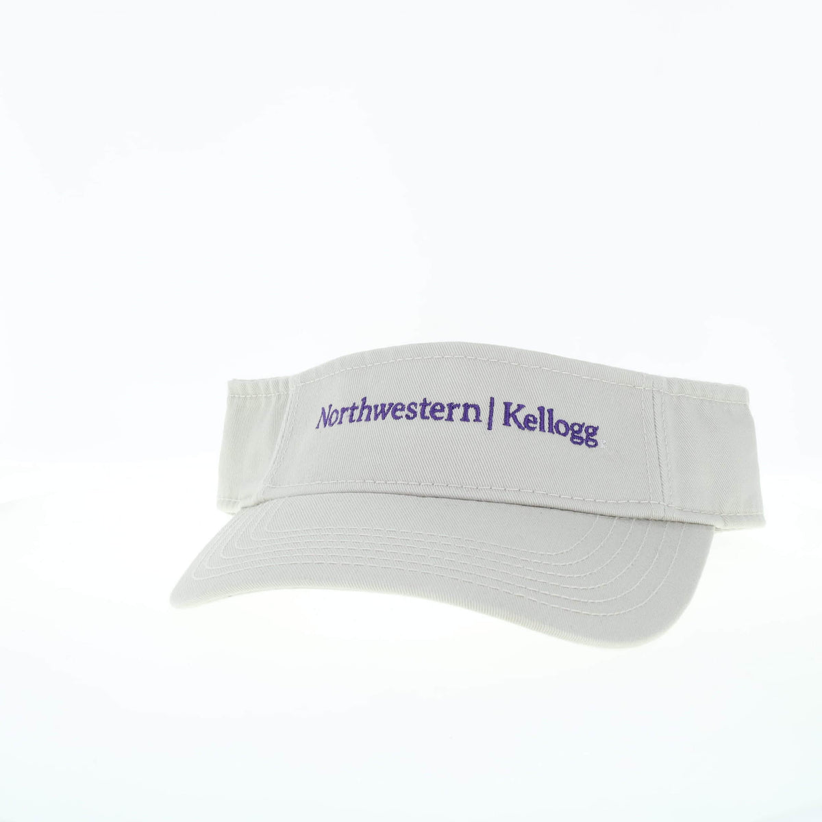 Northwestern I Kellogg Stone Almond Cream Cotton Twill Visor