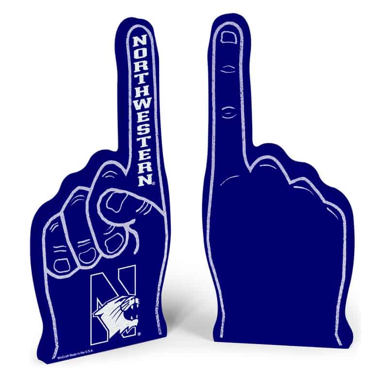 Northwestern Wildcats Purple Foam Hand