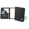 Northwestern | Kellogg Stacked Design Gold Medallion Simulated Leather Zippered Writing Portfolio