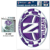 Northwestern University Wildcats Stained Glass Ultra Decal 11"X17"