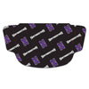 Northwestern University Wildcats Black Fan Mask Face Cover With All-Over-Print Design