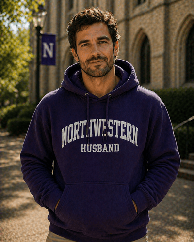 Northwestern University Wildcats Men's Black Champion Super Heavy