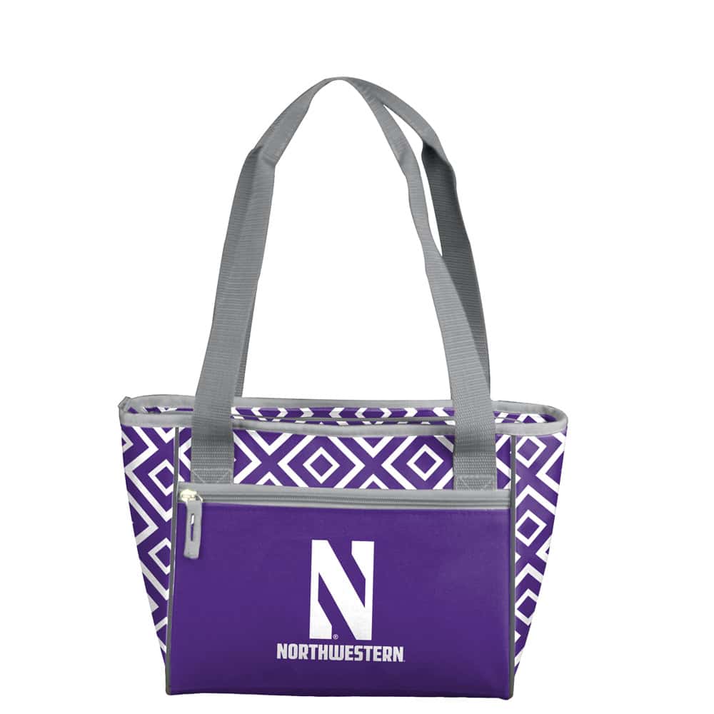 Northwestern University Wildcats 16 Can Zippered Cooler Tote
