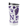 Northwestern University Wildcats 20oz Native Design Powder Coat White Tumbler