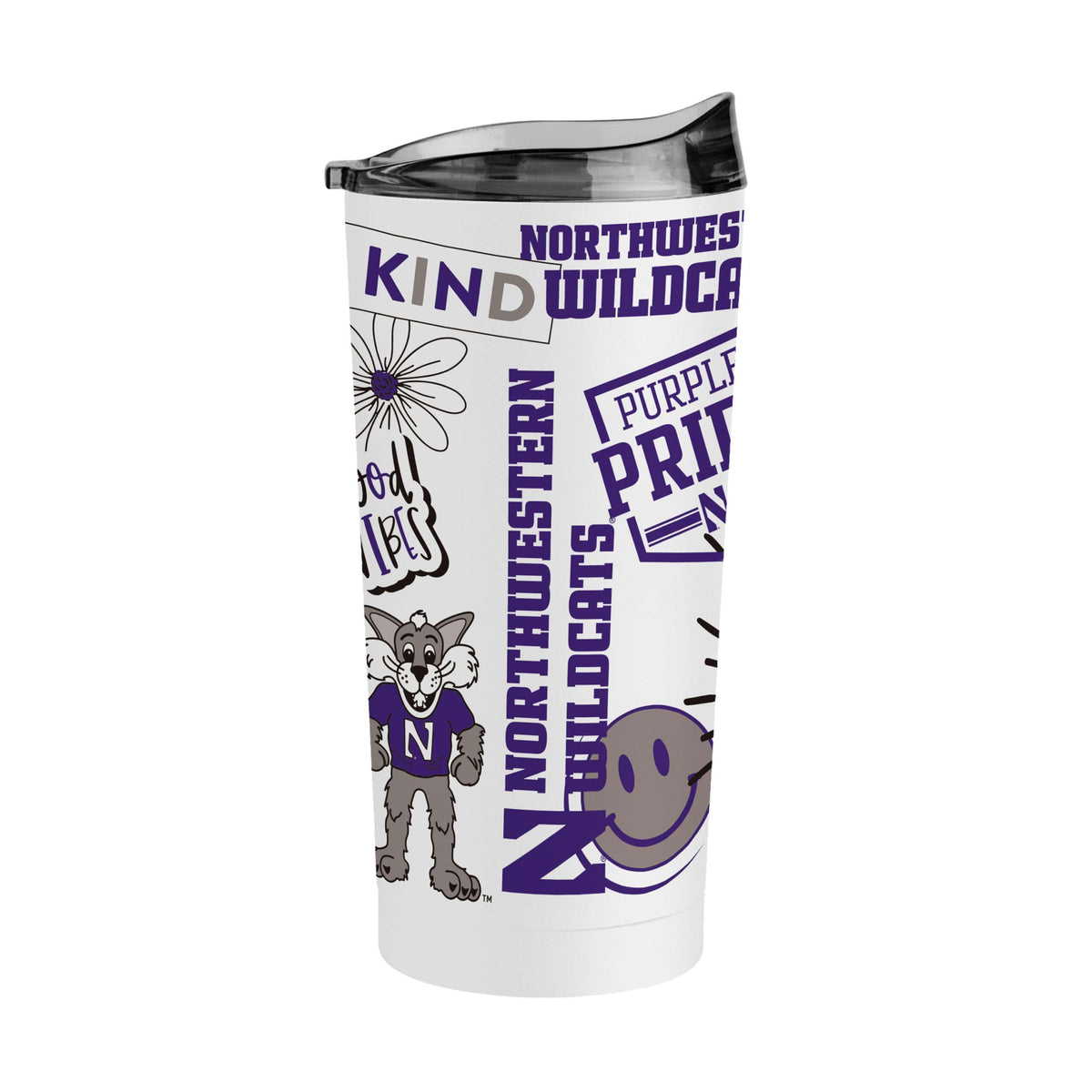 Northwestern University Wildcats 20oz Native Powder Coat Tumbler-2