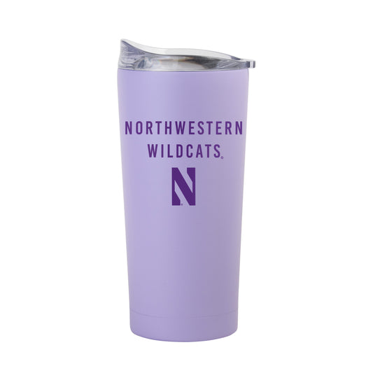 Northwestern University Wildcats 20oz Logobrands Powder Coat Lavender Tumbler