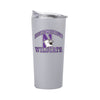 Northwestern University Wildcats 20oz Logobrands Powder Coat Grey Tumbler