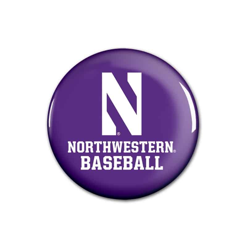 Northwestern Wildcats Button with Northwestern Aunt Design 1.75"