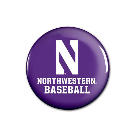 Northwestern Wildcats Button with Northwestern Aunt Design 1.75"