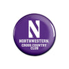 Northwestern Wildcats Button with Northwestern Cross Country Design 1.75"