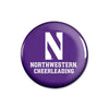Northwestern Wildcats Button with Northwestern Cheerleading Design 1.75"