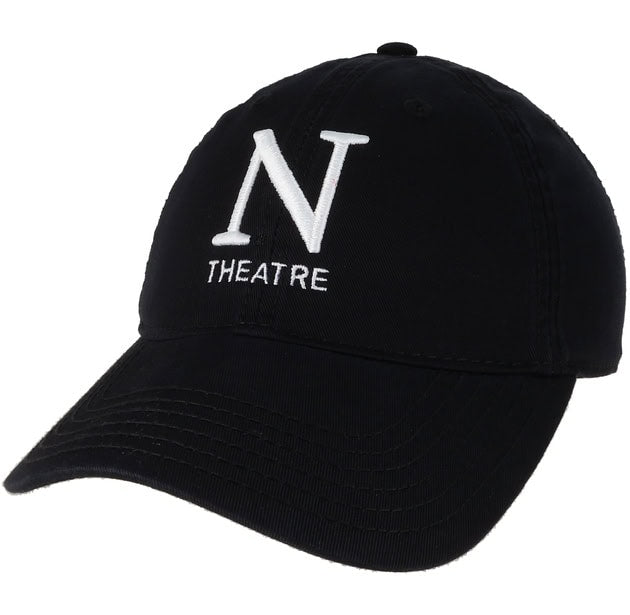 Northwestern Theatre Legacy Unconstructed Adjustable Black Hat with N Design