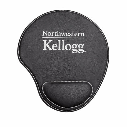 Northwestern I Kellogg Laser Engraved Black Velour Mousepad3