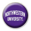 Northwestern University Wildcats 1.35" Purple Fridge Magnet with Arched Northwestern University Design