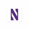 Northwestern Wildcats Temporary Tattoos with Stylized N Logo Pack of 4