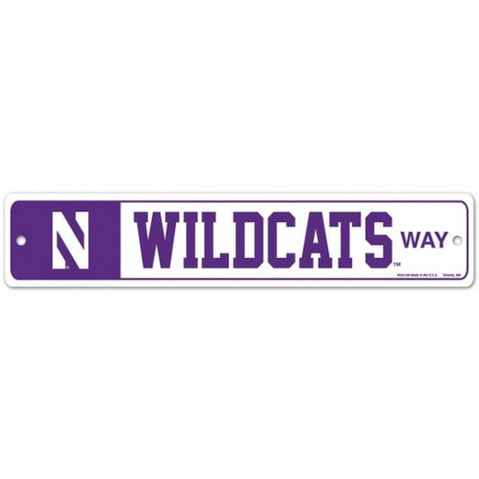 Northwestern Wildcats 3.75" x 19" Wildcats Way Street Sign