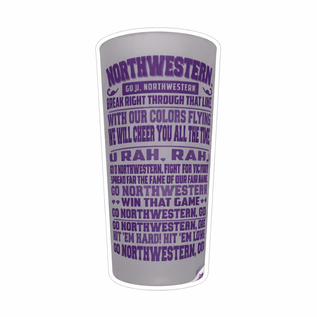 Northwestern University Wildcats 2 oz. Frosty Collector's Tall Shot Glass with Fight Song Design