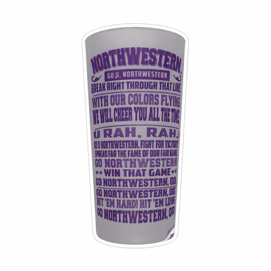 Northwestern University Wildcats 2 oz. Frosty Collector's Tall Shot Glass with Fight Song Design