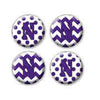 Northwestern University Wildcats 1.35" Dome Fridge Magnet set of Four Combo Pack #7