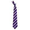 Northwestern University Wildcats Purple & White Striped Necktie with N-cat Design-1