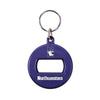 Northwestern University Wildcats Purple Round Opener Key Chain with N-Cat Design