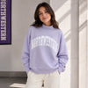 Northwestern University Wildcats Women's League Lilac Diana Mock Neck Sweatshirt