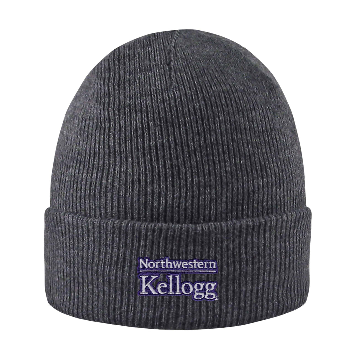 Northwestern I Kellogg North Pole Charcoal Knit Cuff Hat